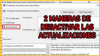 ⛔️DESACTIVAR ACTUALIZACIONES AUTOMATICAS de WINDOWS 10 para siempre [upl. by Wincer]