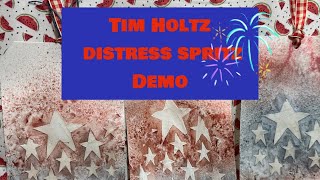 Tim Holtz Distress Spritz Demo  What I think about them [upl. by Karney]