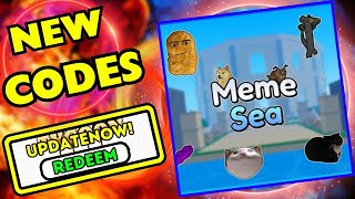 All Secret MEME SEA Codes Roblox Codes for MEME SEA Roblox 2024 [upl. by Zzabahs871]