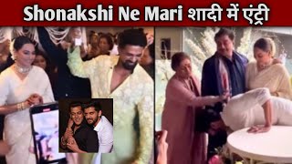 Sonakshi Wedding entry Zaheer Iqbal Sonakshi biggest update wedding live [upl. by Aholah]