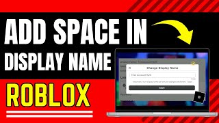 How To Put A Space In Your Display Name On Roblox [upl. by Joost]