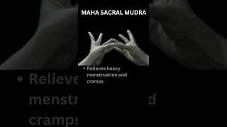 Maha sacral Mudrapowerful mudra yoga yogaforbeginners mudra spiritual meditation menstruation [upl. by Rog]