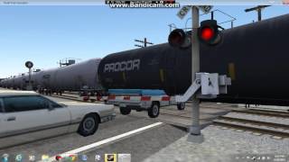 Local Train Game Railroad Crossing [upl. by Cressi]