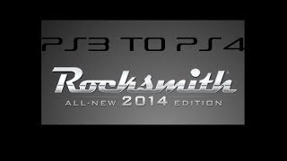 You can transfer PS3 DLCs for Rocksmith 2014 to PS4 [upl. by Jacobah]