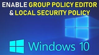 How to Enable GPEDITMSC on Windows 10 HOME 2021 Tutorial [upl. by Chantal558]