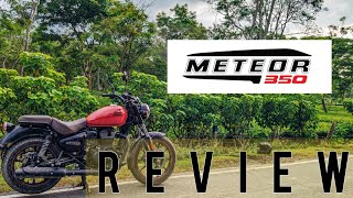 Royal Enfield Meteor 350  Stellar Blue  Tripper™ navigation  Allnew chassis  Cruiser  Review [upl. by Egin]