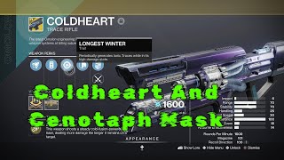 Testing The Coldheart With Cenotaph Mask  Destiny 2 [upl. by Tifanie]