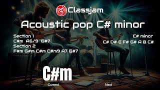 Acoustic pop backing track Cm  100 BPM [upl. by Vivyanne369]