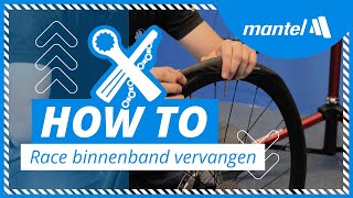 BINNENBAND VERVANGEN van je RACEFIETS Mantel Howto [upl. by Bernj922]