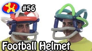 Football Helmet  Balloon Animal Lessons 56 [upl. by Kile588]