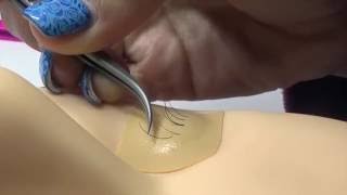 CORRECT ATTACHMENT OF EYELASH EXTENSIONS [upl. by Nwahsir950]