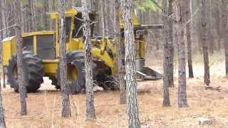 Logging operation in west central Georgia [upl. by Dnomar]