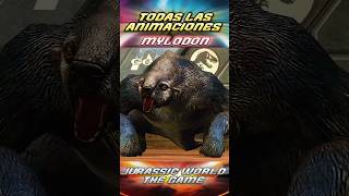 MYLODON Todas Las Animaciones JURASSIC WORLD THE GAME [upl. by Neu676]