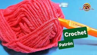 Aprende este Hermoso Patrón para Chal Cojines Manteles Crochet crocheting diycraft [upl. by Nalani938]