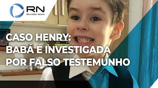 Babá do menino Henry presta novo depoimento à polícia [upl. by Nosnorb9]