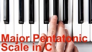 Playing a Major Pentatonic Scale in C  Keyboard Lessons [upl. by Bloch]