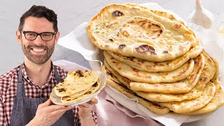 Homemade Naan Recipe [upl. by Eidnas]