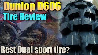 Dunlop D606 dual sport motorcycle tire review  Rear of the Honda CRF300L [upl. by Ttirb]