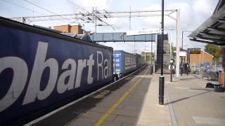 Freight Trains At Wolverton 21 October 2016 [upl. by Benis]