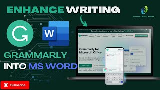 How to add Grammarly to Microsoft Word FREE 2024 [upl. by Gytle11]