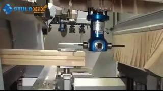 Full automatic and multifunction CNC machining center for woodworking process [upl. by Ajna]