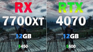 AMD RX 7700 XT vs Nvidia RTX 4070  Test in 10 Games 2K  i7 14700K [upl. by Hortense]