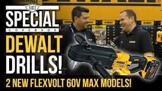 New Dewalt FlexVolt 60V MAX Drills Mixer DCD130  InLine StudJoist DCD470 [upl. by Grissom]