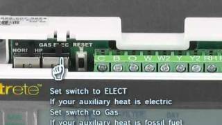 Filtrete 3M50 How to set the thermostat to work with heat pump systems [upl. by Leak95]