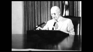 President Eisenhowers Statement on Suspending Nuclear Weapons Testing August 22nd 1958 [upl. by Alleinnad350]