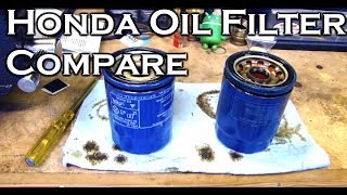 Honda Oil Filter Comparison 15400PLMA01 and 15400PLMA02 [upl. by Ayekel]