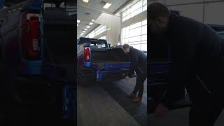 2023 GMC Sierra 1500 AT4X AEV Tailgate amp Kicker Audio Demo  Jack Carter Chevrolet Buick GMC Calgary [upl. by Ztnaj]