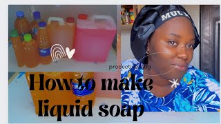 How to make liquid soap at home  Easiest way to make liquid soap viral liquidsoap howtomake [upl. by Koser]