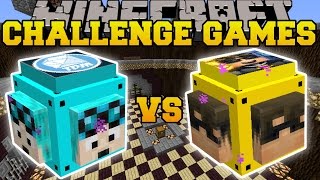 Minecraft DANTDM VS SKYDOESMINECRAFT CHALLENGE GAMES  Lucky Block Mod  Modded MiniGame [upl. by Nyllek19]