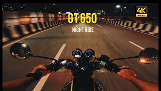 Continental GT 650 Night Ride  GoPro 12 royalenfield gt650 continentalgt650 motovlog [upl. by Mcnelly106]