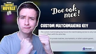 CUSTOM MATCHMAKING KEYS MET KIJKERS DOE OOK MEE  Fortnite Battle Royale 347 Nederlands live [upl. by Sang]