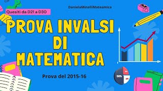 Soluzioni prova invalsi di matematica  terza media 201516  parte3 [upl. by Eustashe415]