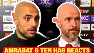 MAN UTD NEWS 🚨 SOFYAN AMRABAT amp Erik TEN HAG INTERVIEW  REACTIONS  Man Utd 32 Newcastle United [upl. by Brogle]