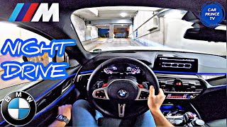 BMW M5 2020 POV NIGHT Test Drive Ambient Lighting [upl. by Inatsed]