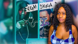 Digga D Unreleased Plugged In Lyric Video  REACTION [upl. by Onida]