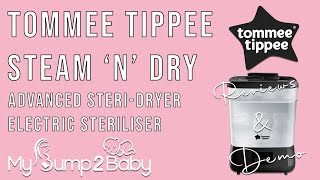 UNBOXING VIDEO Tommee Tippee Advanced SteriDryer Electric Steriliser Review amp Demo [upl. by Latreece]