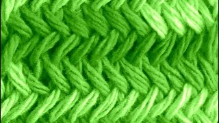 Como Tejer Punto Espigas Original  Herringbone Stitch 2 Agujas 131 [upl. by Rochester964]