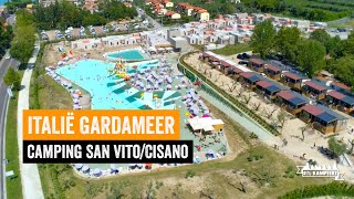 Gardameer Italië  camping San VitoCisano [upl. by Salvatore]