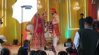 Wedding video  indian wedding  wedding song  ram ram jai raja ram wedding varmalaprank [upl. by Esiuqram]