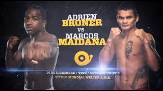 COMBATE SPACE  BRONER vs MAIDANA  14122013 [upl. by Yakcm2]