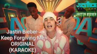 JASTIN Bieber  Keep Forgiving Me You Keep On Forgiving Me KARAOKE Lyrics aranjerofka [upl. by Donielle]