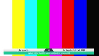 BBCC VS ZOMBIES 11 HotSpot T20 Quadrangular Series 2024 [upl. by Cherey]