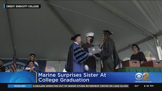 Marine Surprises Sister At College Graduation [upl. by Marylinda]