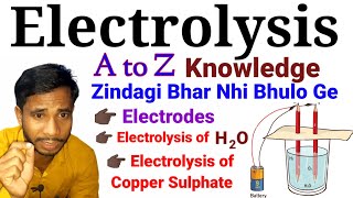 Electrolysis Class 10 🔥  Electrolysis Full Chapter in 1 Shot electrolysis electrolytes wbbse [upl. by Lind]