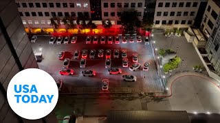 Watch Video shows Waymo robotaxis honking at one another  USA TODAY [upl. by Gentille]