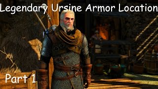 The Witcher 3 Wild Hunt Legendary Ursine Gear Set Locations Upgrade Diagrams [upl. by Nilknarf]